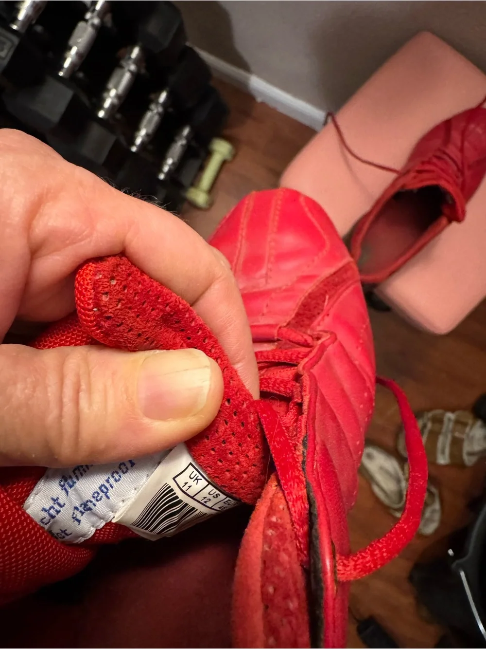 Puma Red Ferrari Crest Driving Sneakers